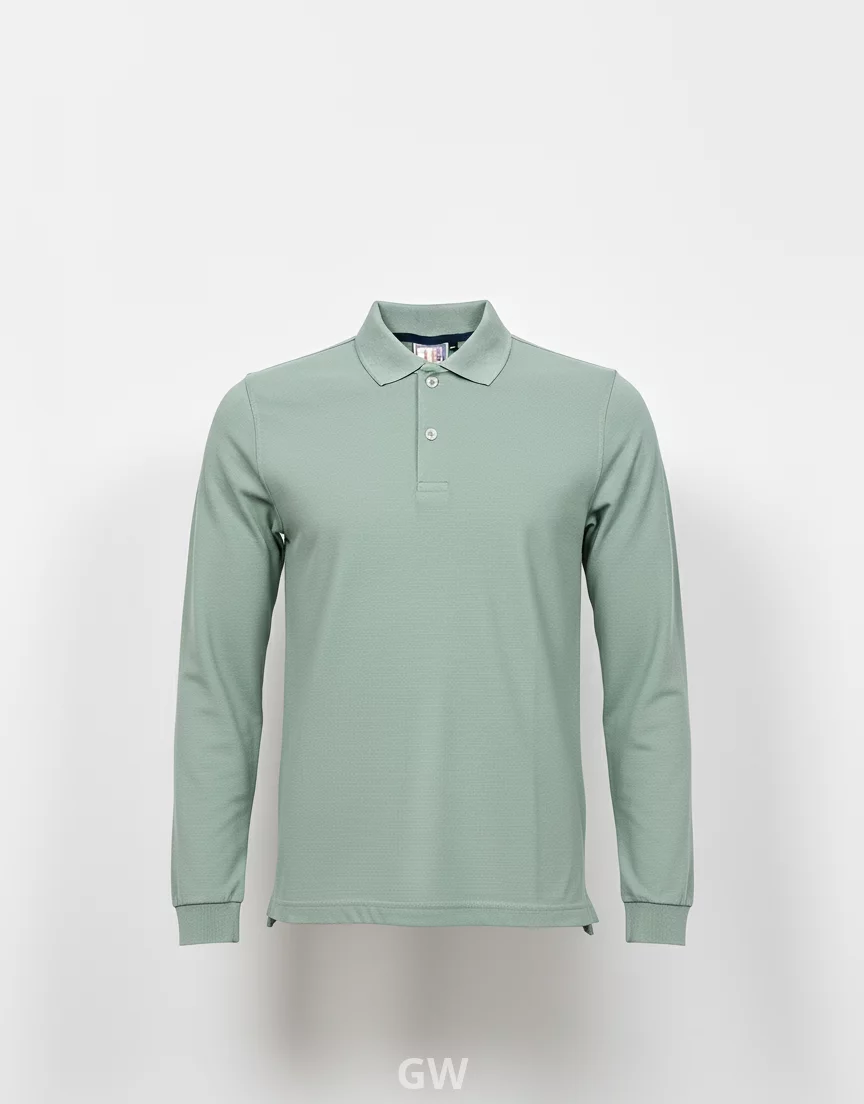 Long-sleeved polo Tshirt Cotton Uniform GW