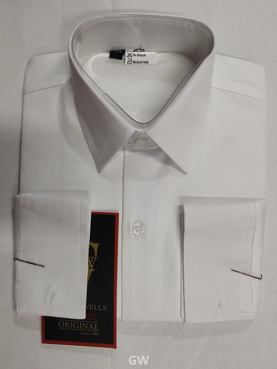 Children's Long-Sleeve White School Shirt (Unisex)