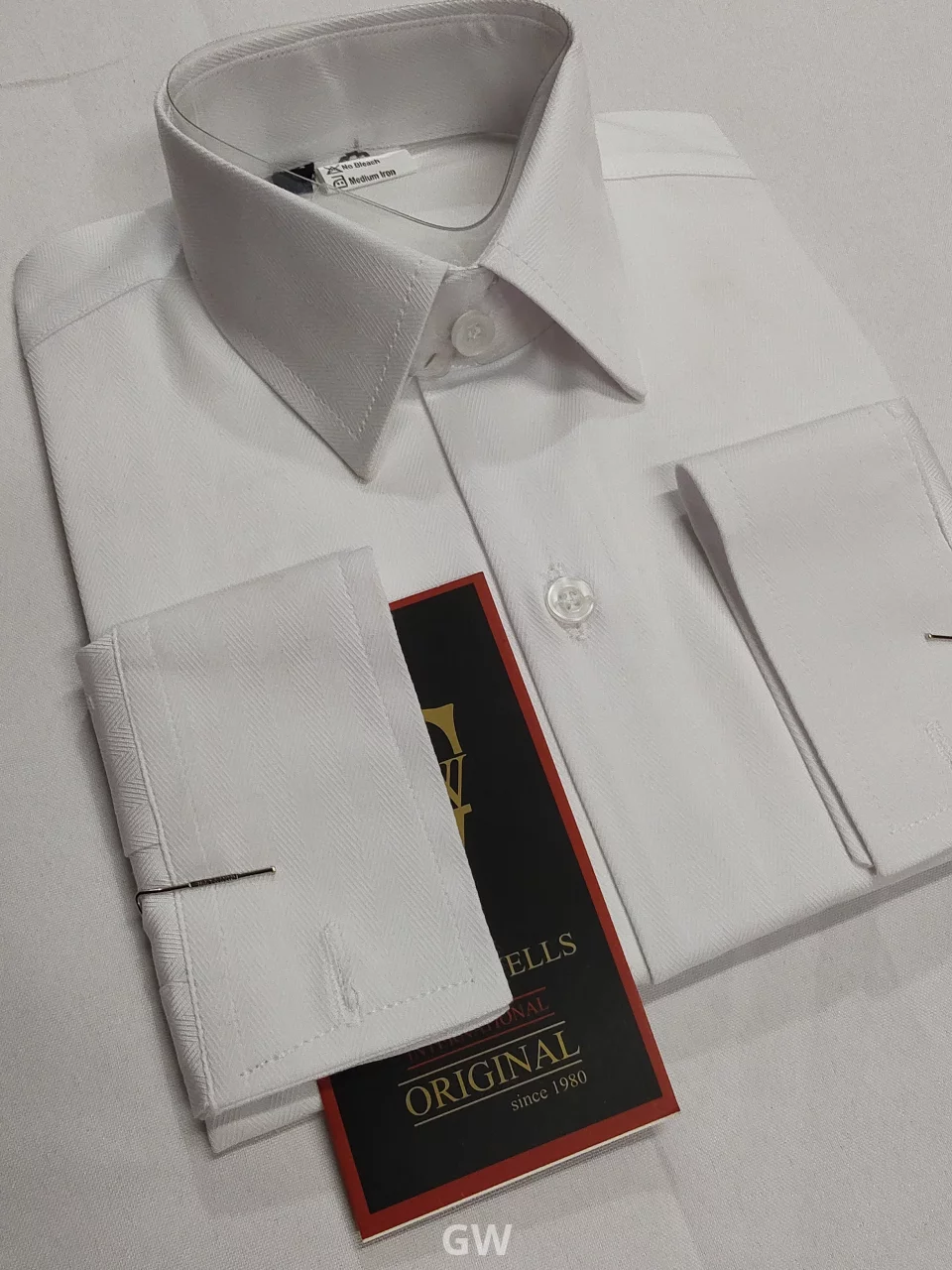 Children's Long-Sleeve White School Shirt (Unisex)