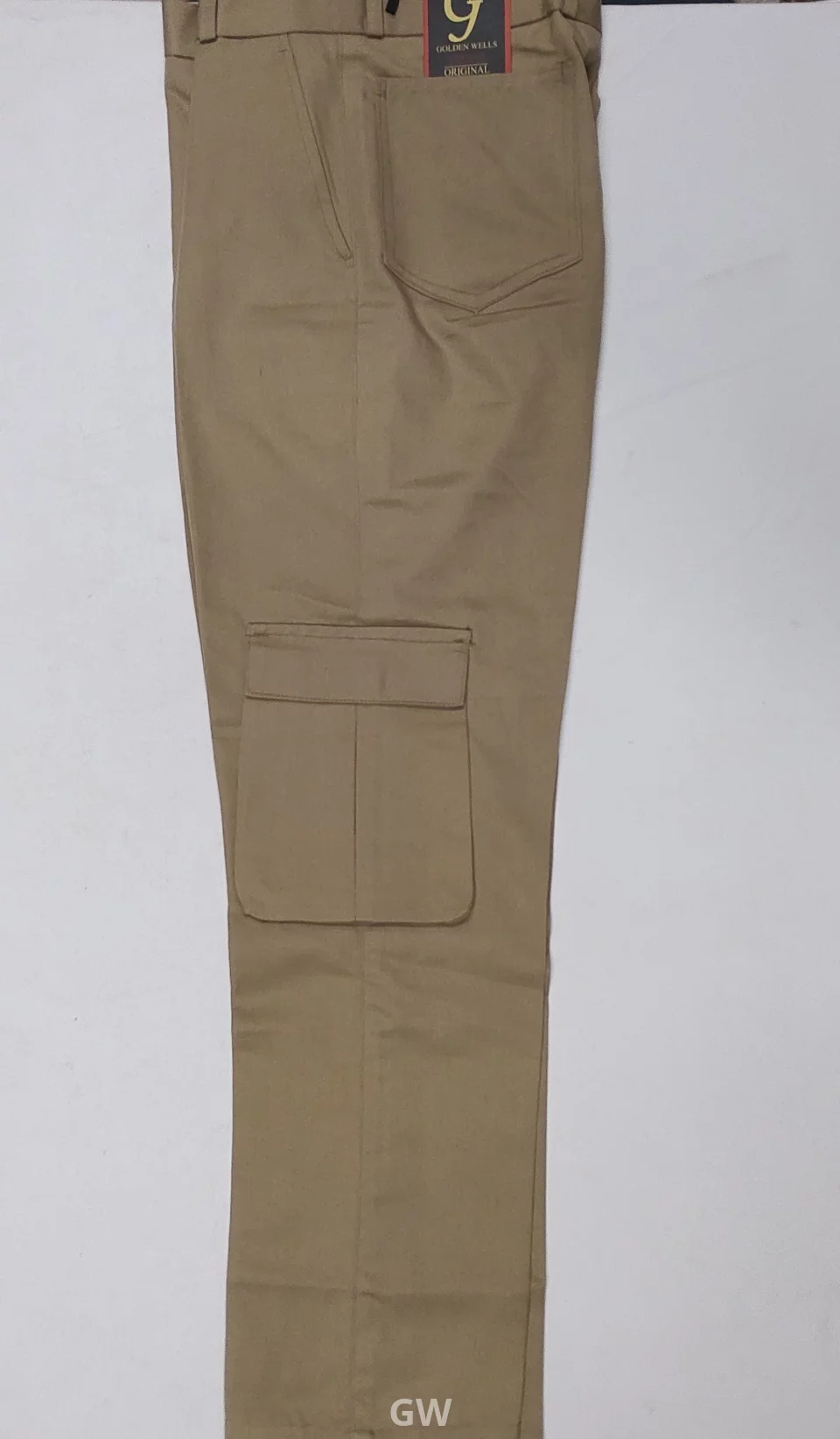 Plain Gabardine Cargo Trousers by Uniform gw