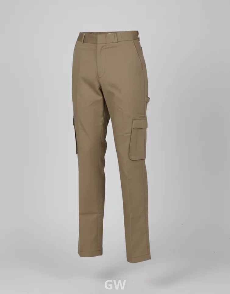 Plain Gabardine Cargo Trousers by Uniform gw