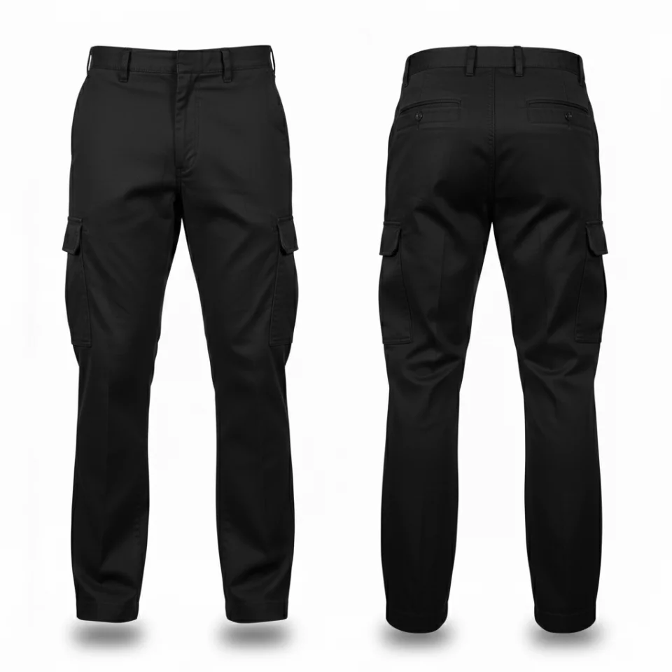 Plain Gabardine Cargo Trousers by Uniform gw