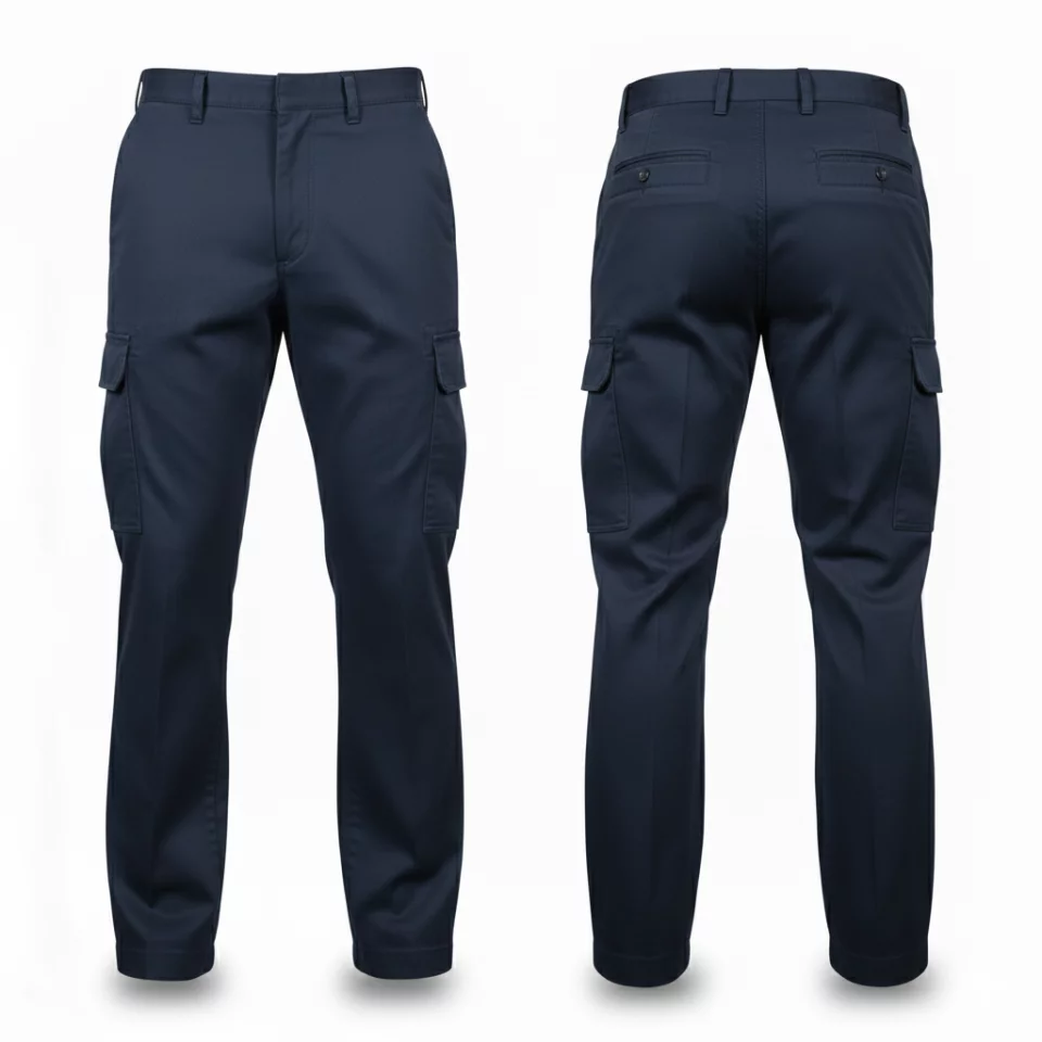 Plain Gabardine Cargo Trousers by Uniform gw