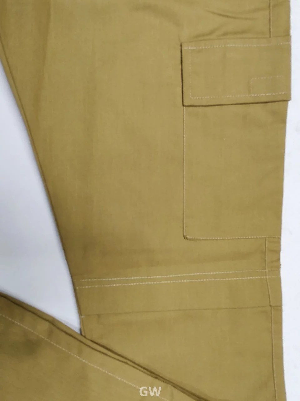Beige Gabardine Convertible Cargo Trousers (2-in-1)