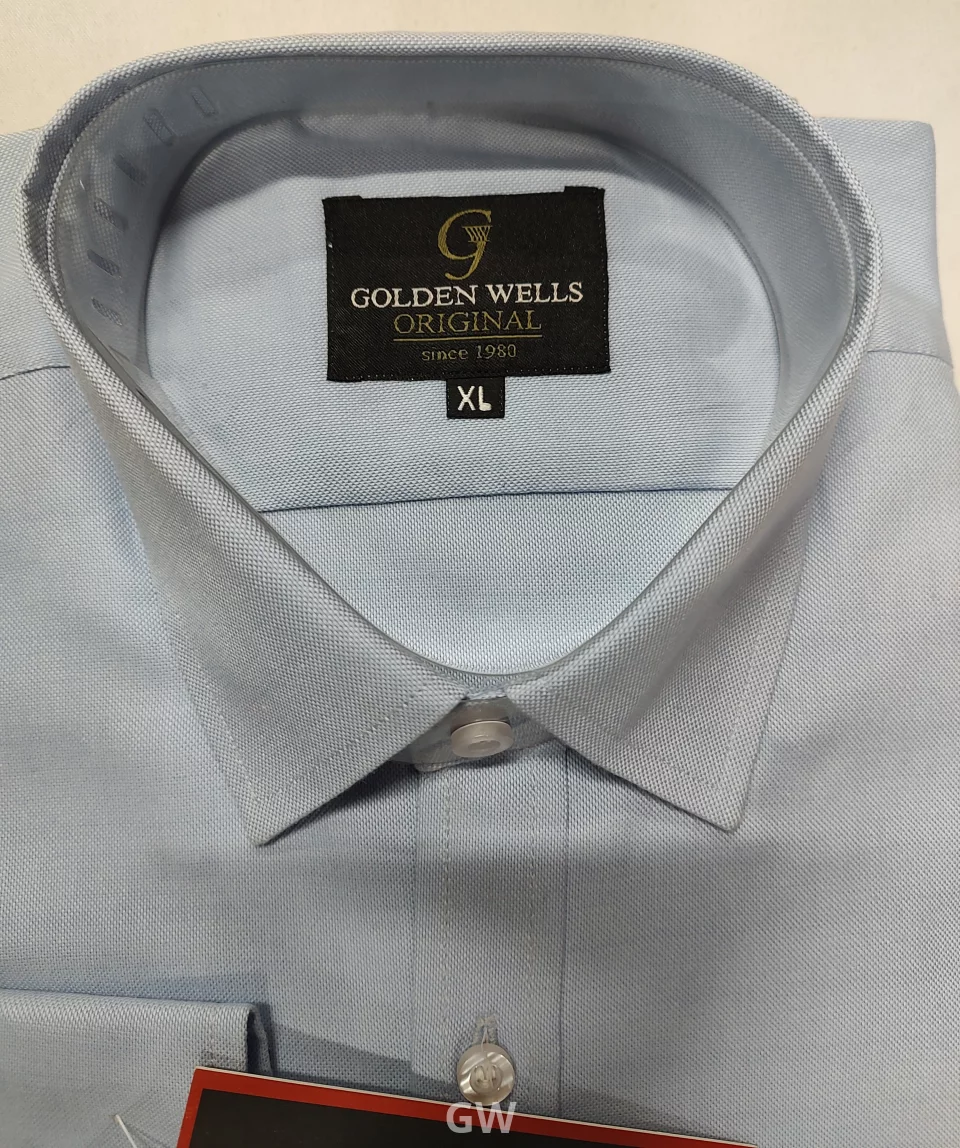 Light Blue Long-Sleeve Cotton Shirt From Uniform GW