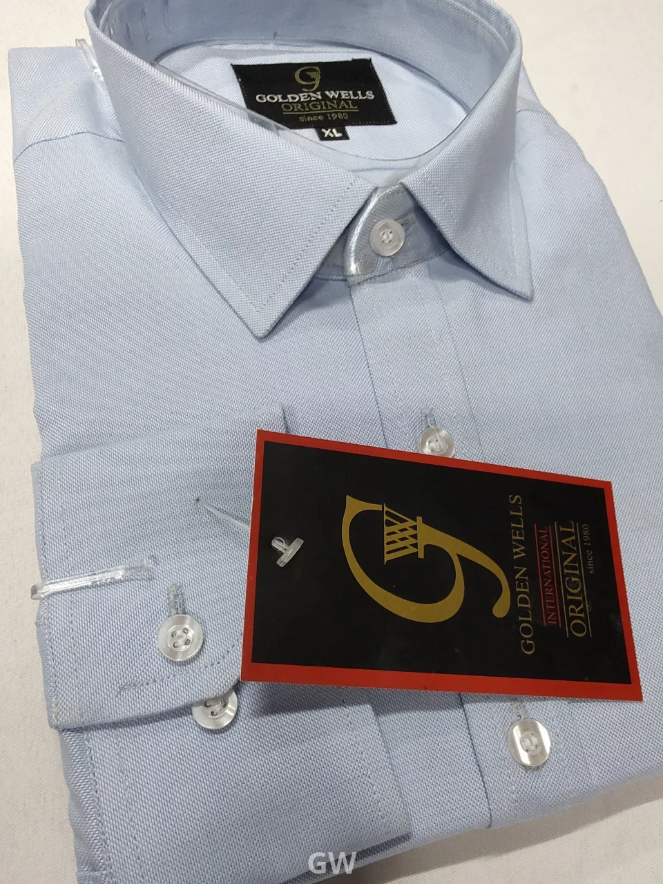 Light Blue Long-Sleeve Cotton Shirt From Uniform GW