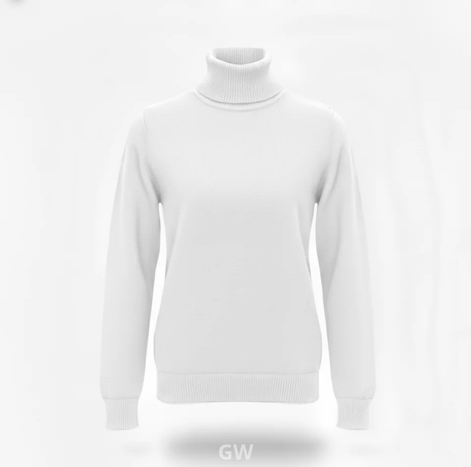 Wool Roll-High-Neck Pullover