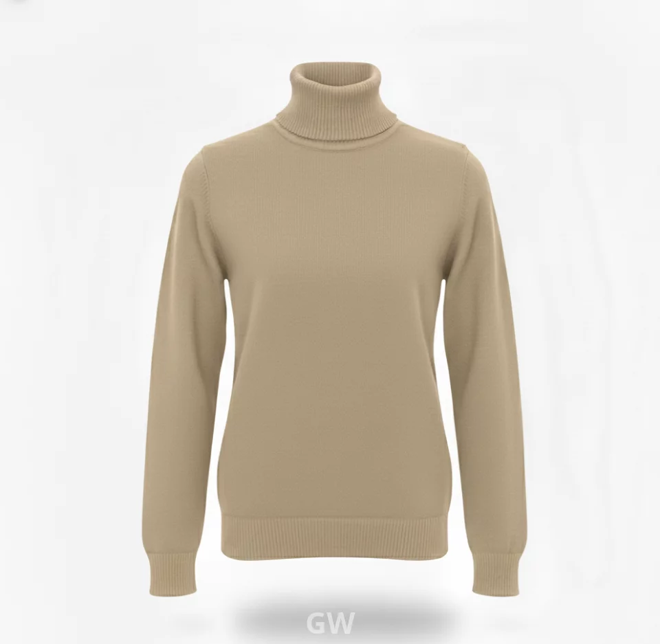 Wool Roll-High-Neck Pullover