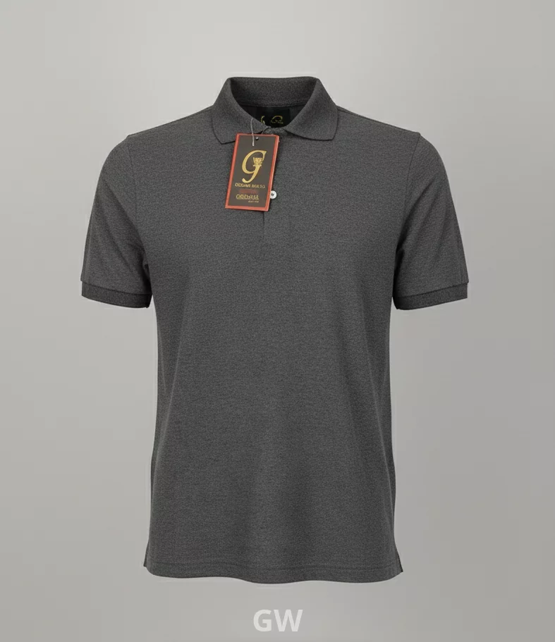 تي شيرت بولو رمادي غامق يونيفورم جي دبليو