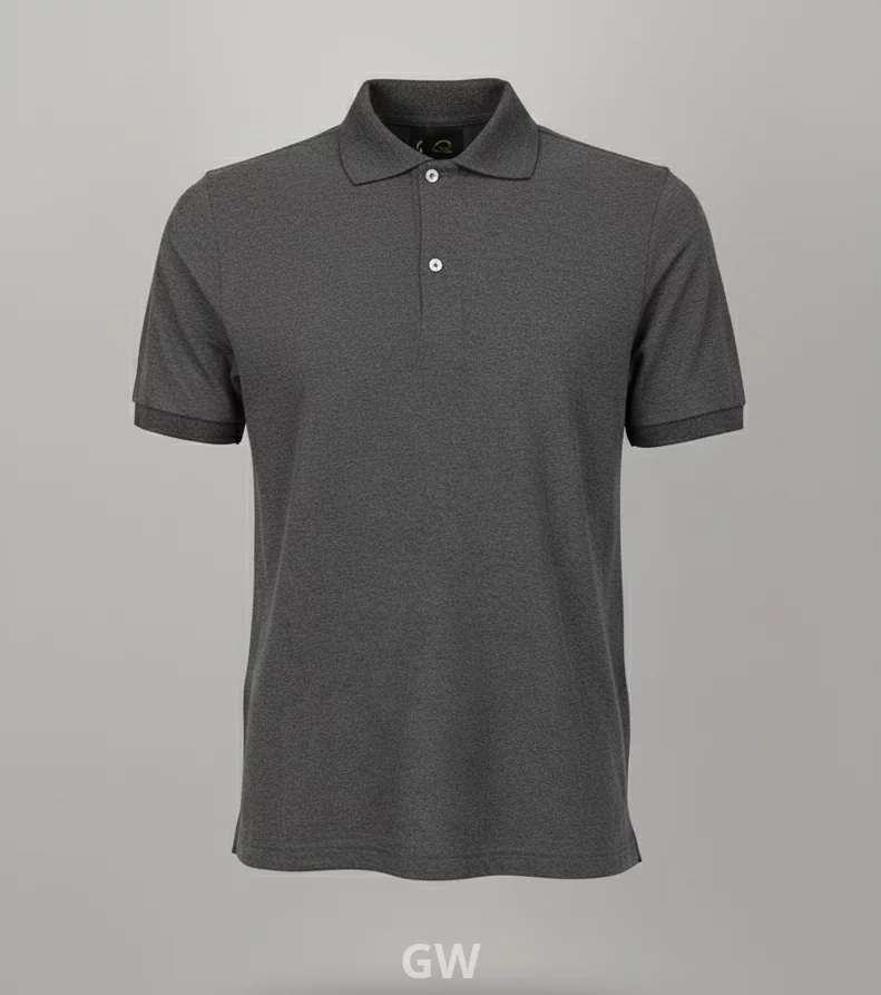 تي شيرت بولو رمادي غامق يونيفورم جي دبليو