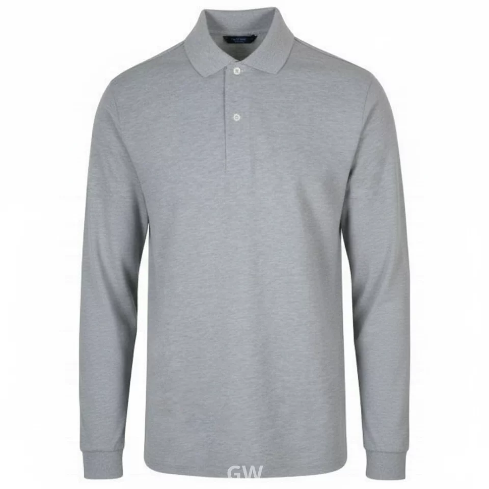 Grey polo shirt with sleeves Uniform GW