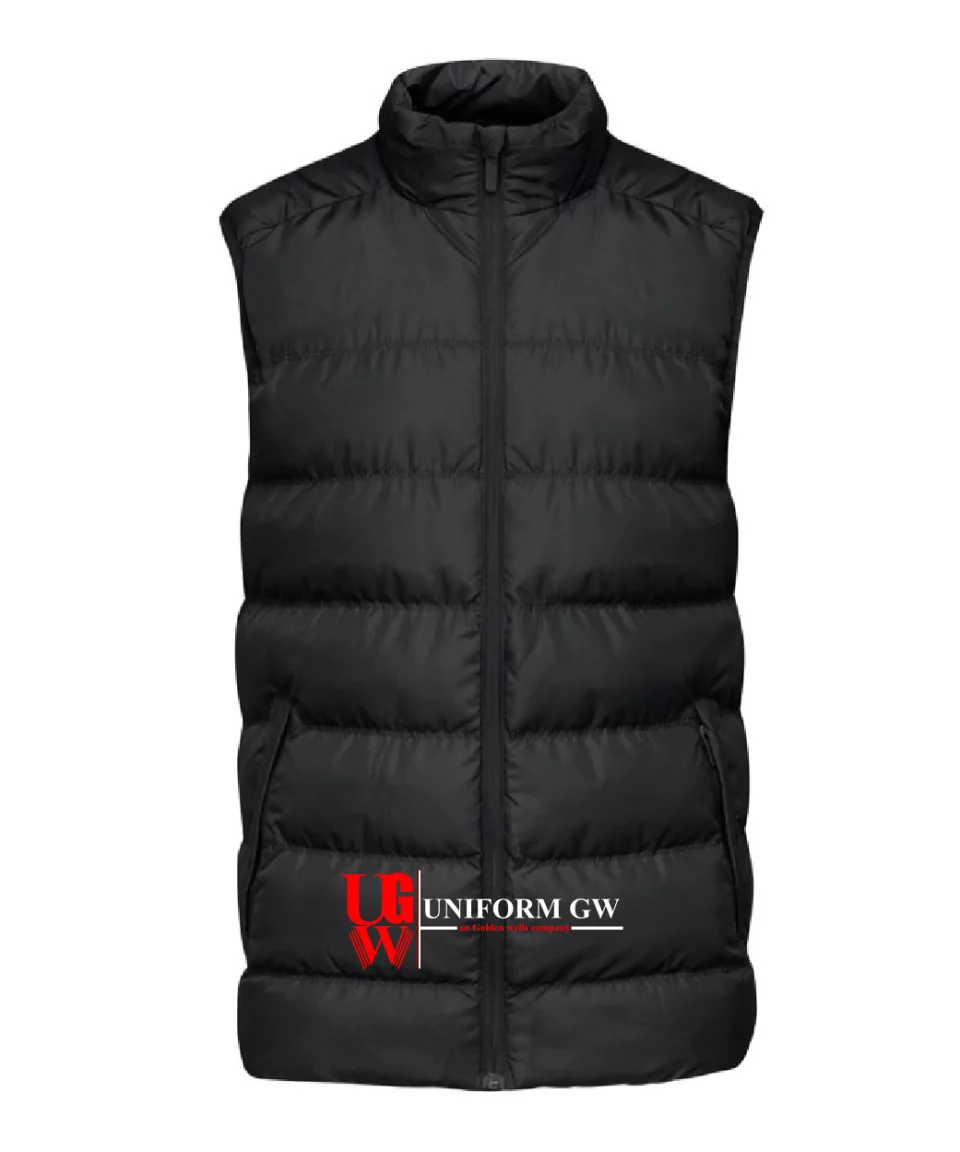 men's padded waterproof vest, designed for protection against cold
