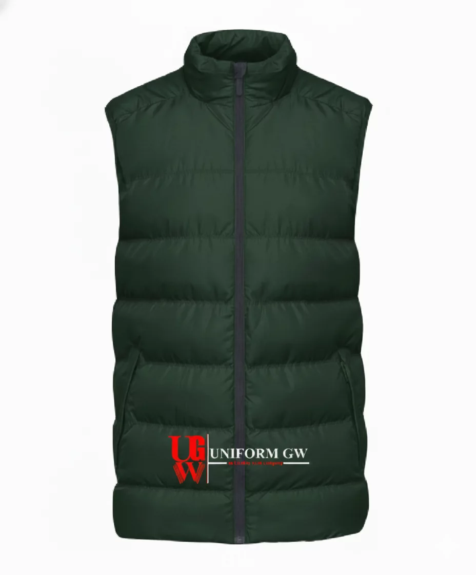 men's padded waterproof vest, designed for protection against cold
