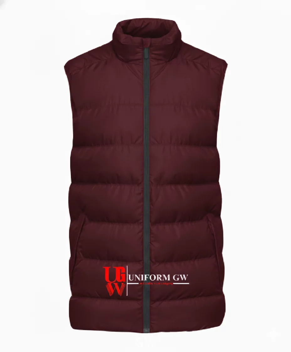 men's padded waterproof vest, designed for protection against cold