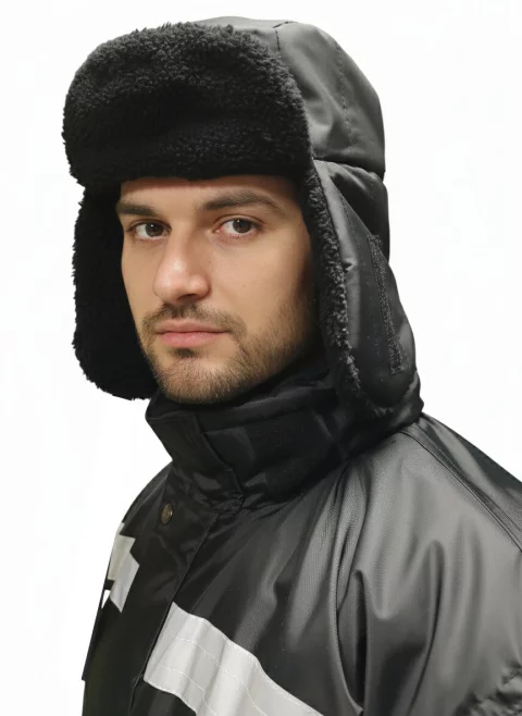 غطاء رأس ضد الماء مبطن بالفايبر الحراري ومبطن بالفرو للمبردات
