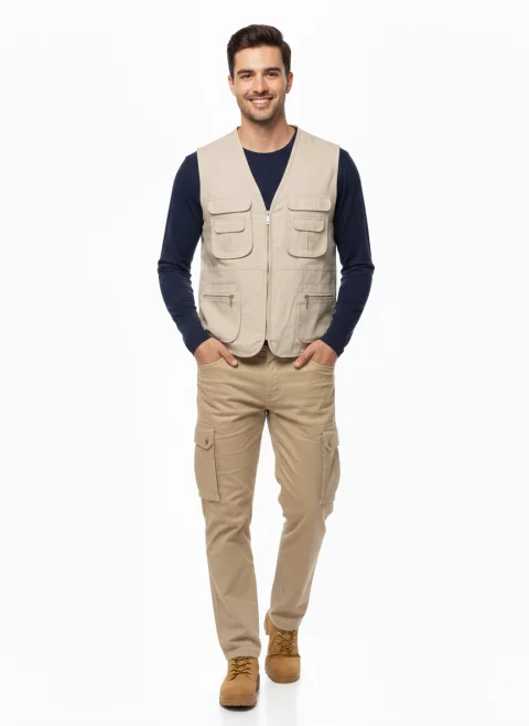 فيست الجبردين متعدد الجيوب  الصديري العملي يونيفورم جي دبليو