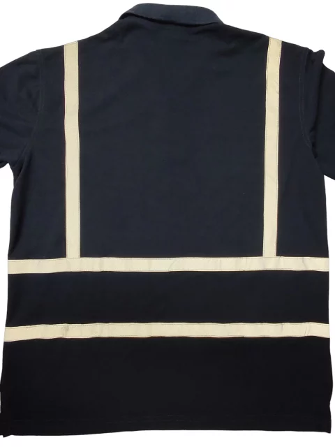 Half-sleeve cotton polo shirt with phosphoric tape 6