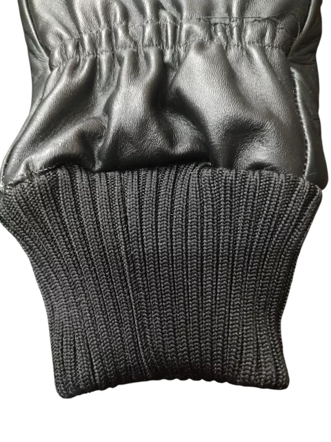 قفاز ضد المبردات مبطن بالفرو جلد طبيعي 3