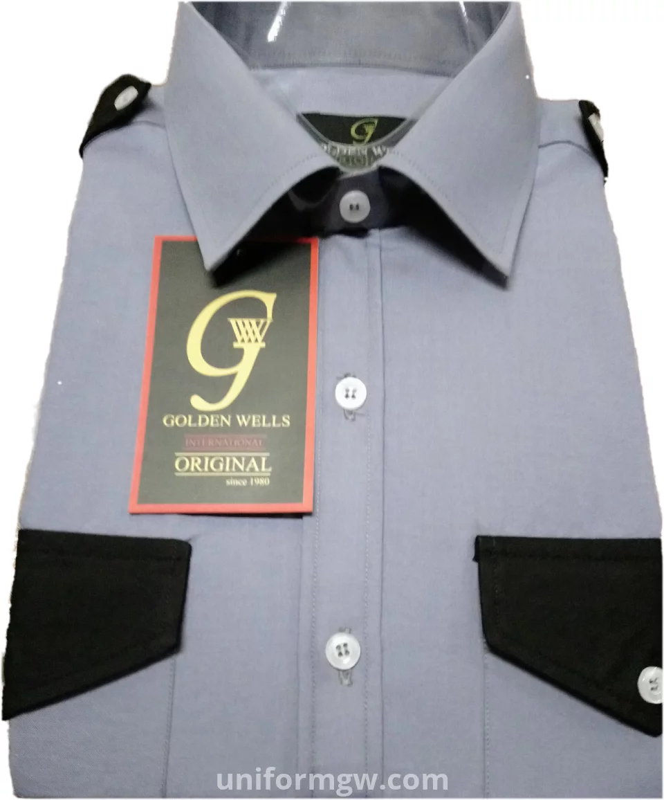 قميص رجالي قميص عمل وزي موحد بأكمام طويلة