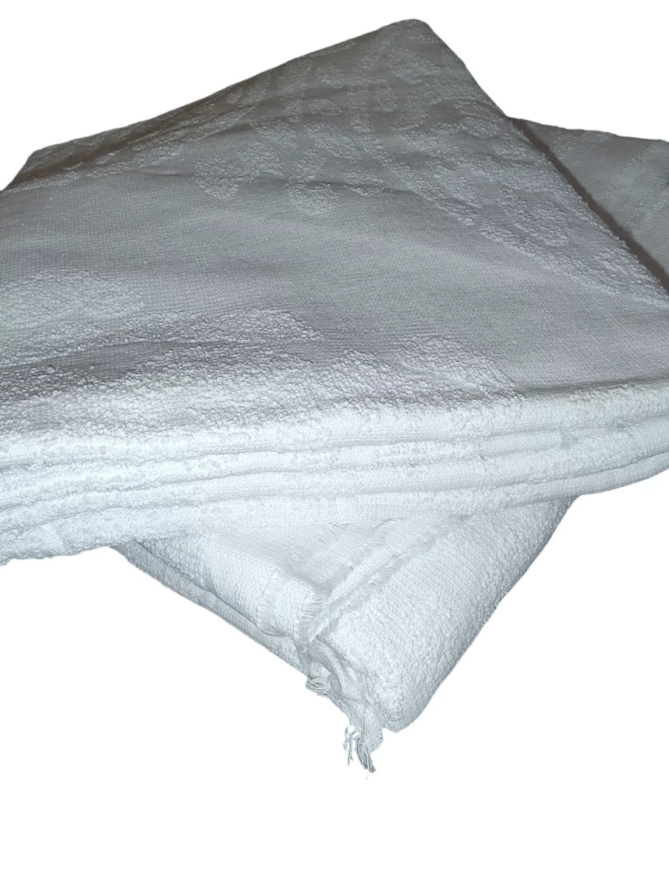 Cotton Ihram Set, 2 Pieces, 1165 Grams - White