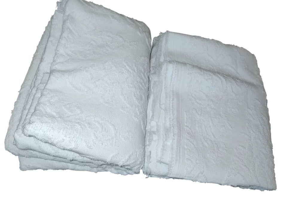Cotton Ihram Set, 2 Pieces, 1165 Grams - White