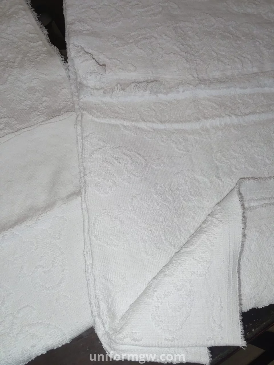 Cotton Ihram Set, 2 Pieces, 1165 Grams - White