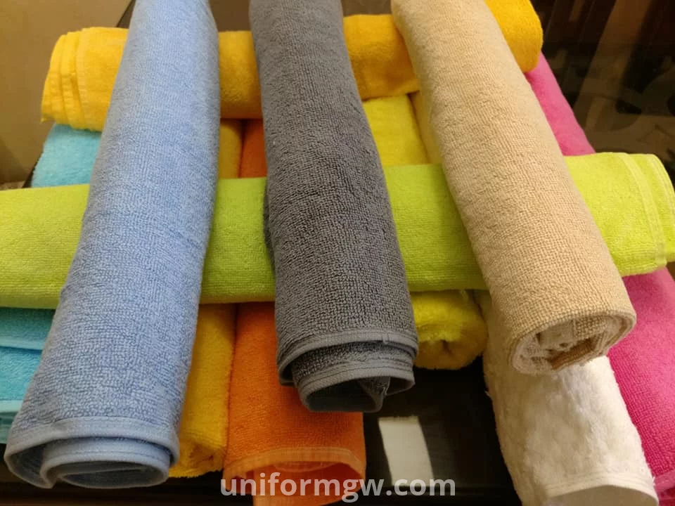 Multicolored cotton towels and Bathrobe, 100% Egyption cotton for wholesale