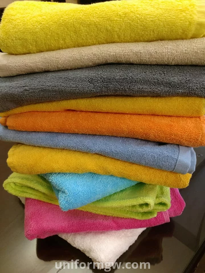100% cotton multi-color towels for wholesale
