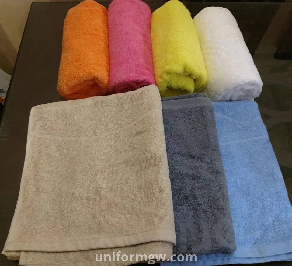 100% cotton multi-color towels for wholesale