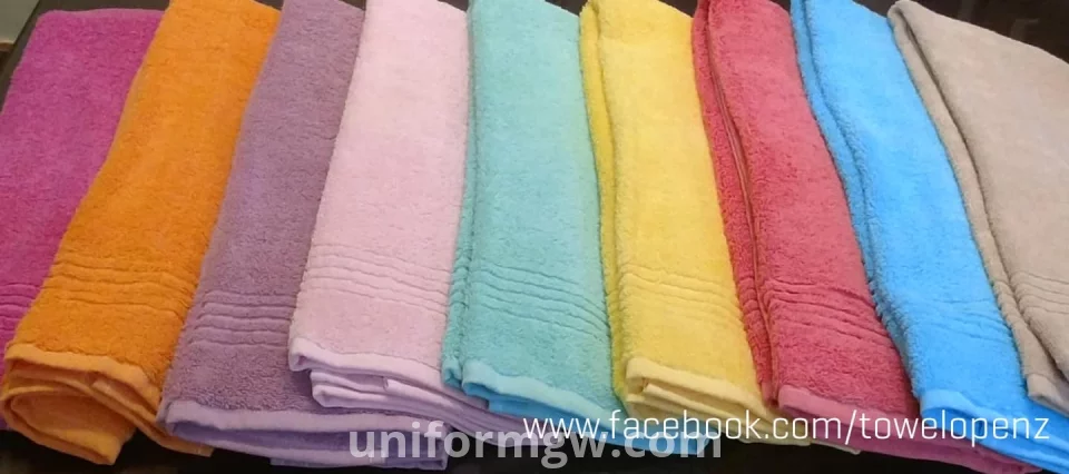 100% cotton multi-color towels for wholesale