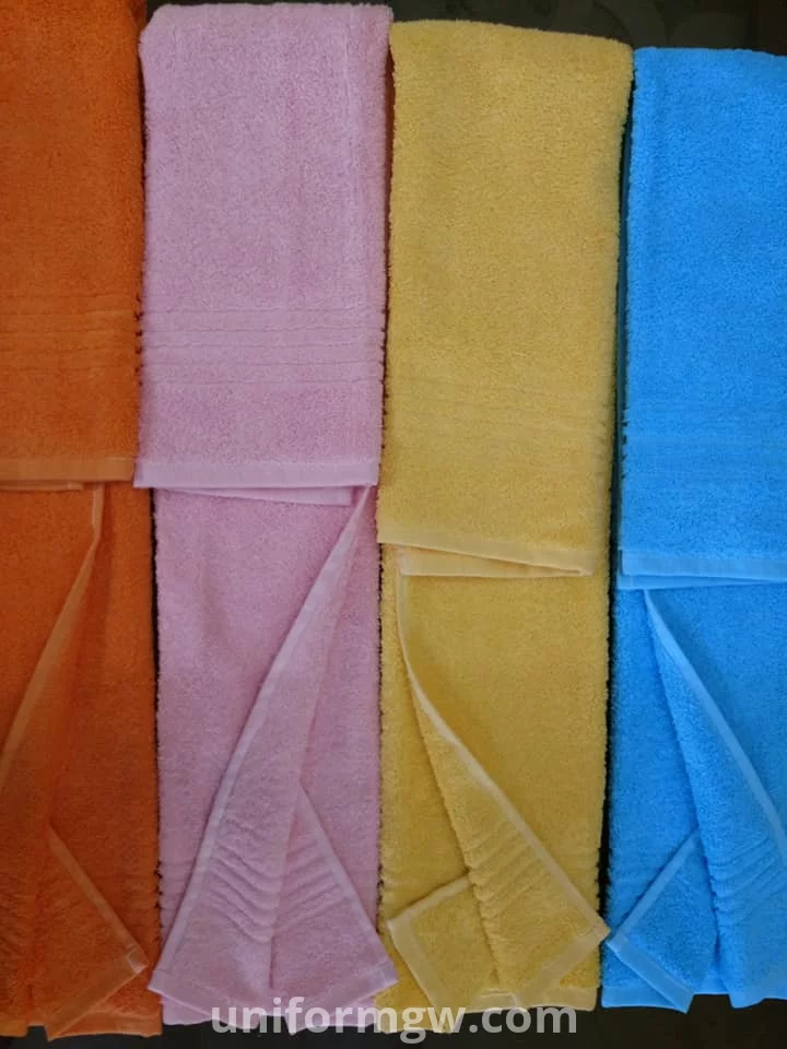 100% cotton multi-color towels for wholesale