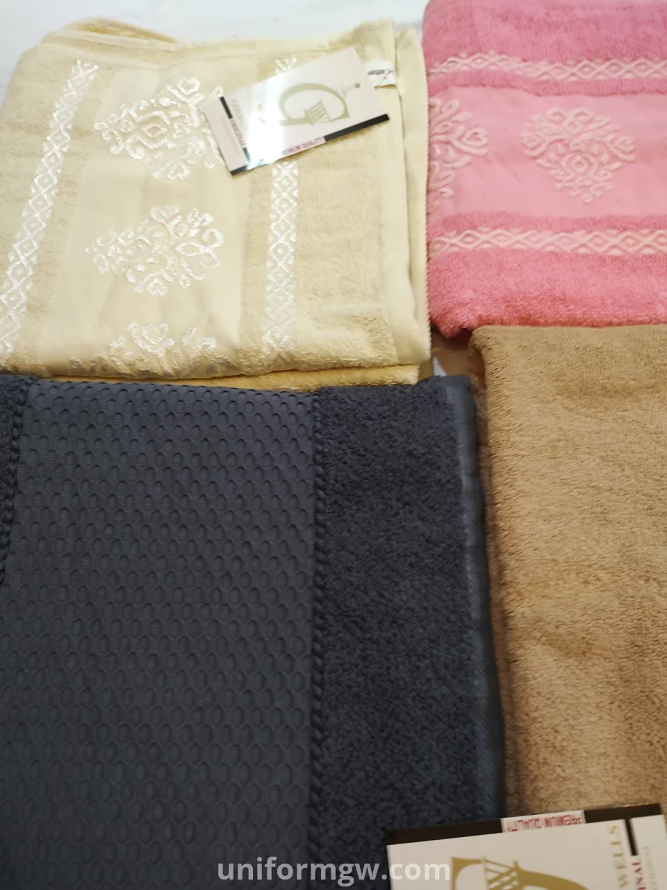 100% cotton multi-color towels for wholesale
