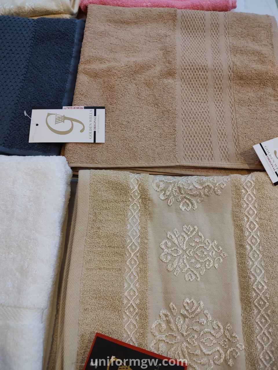 100% cotton multi-color towels for wholesale