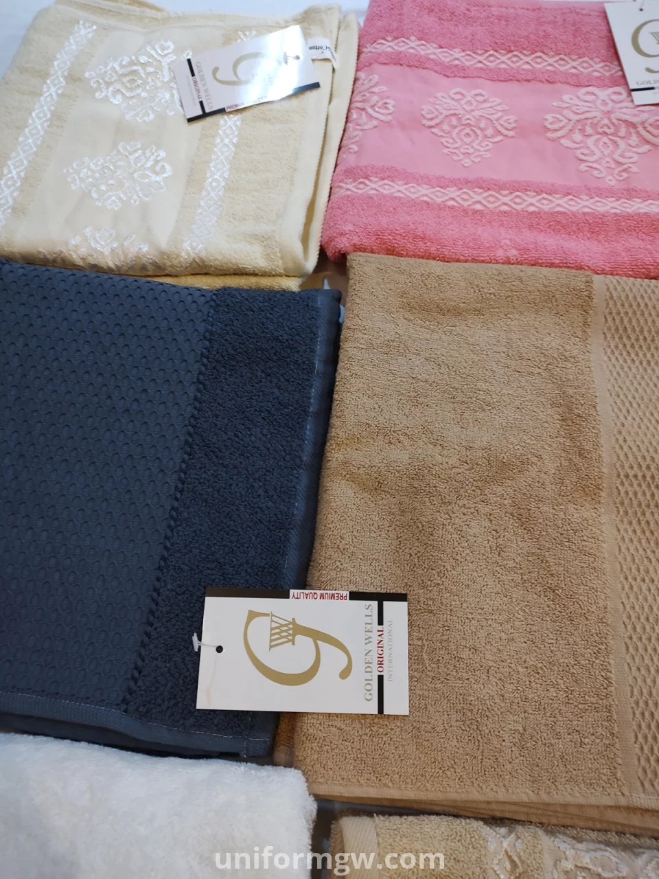 100% cotton multi-color towels for wholesale