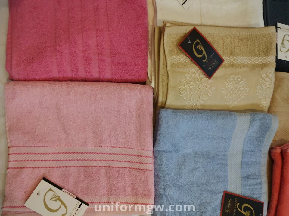 100% cotton multi-color towels for wholesale