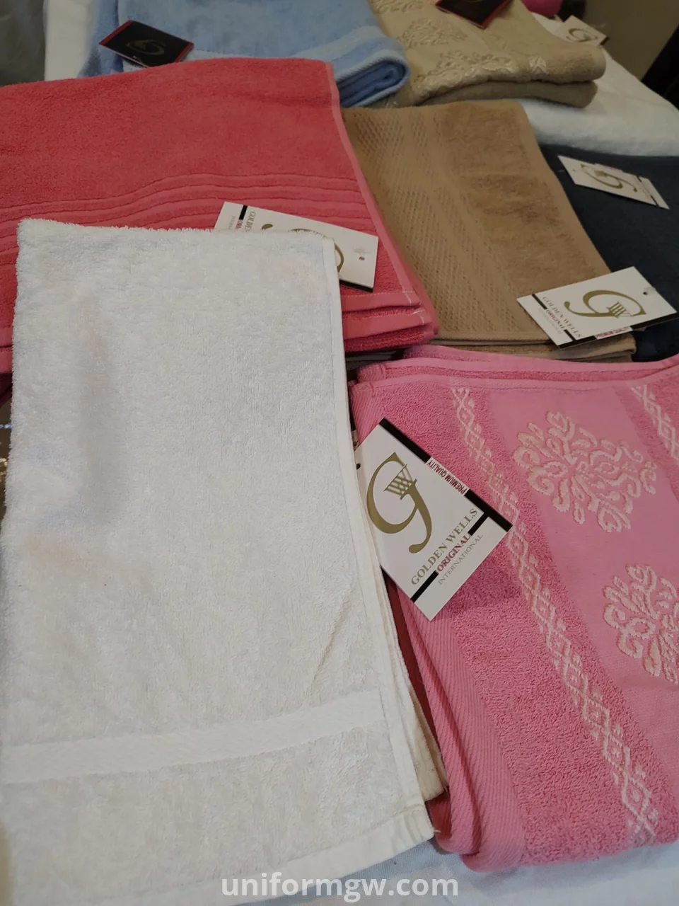 100% cotton multi-color towels for wholesale