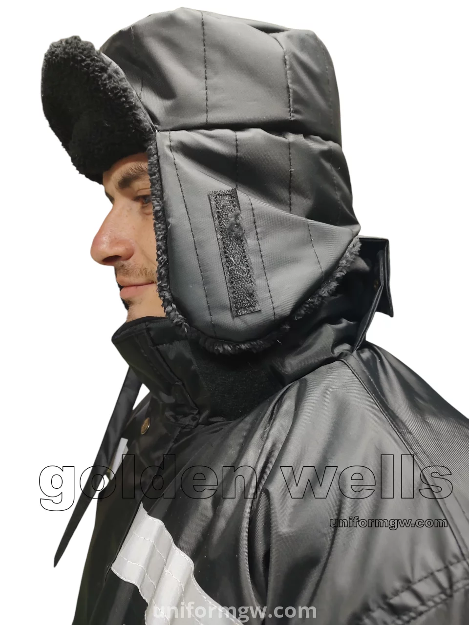 Waterproof hood lined with thermal fiber and fur for coolers