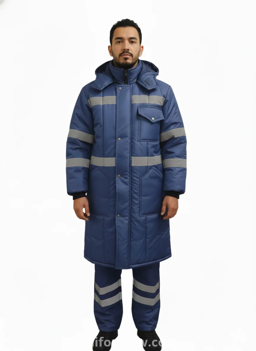 بالطو طويل حتي الركبة ضد التبريد لمستوداعات التجميد