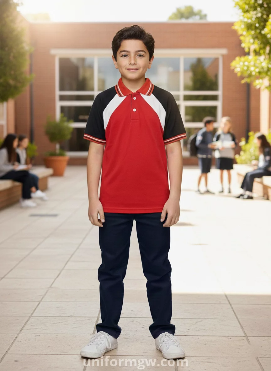 Polo T-shirt with half sleeves for children Uniform GW