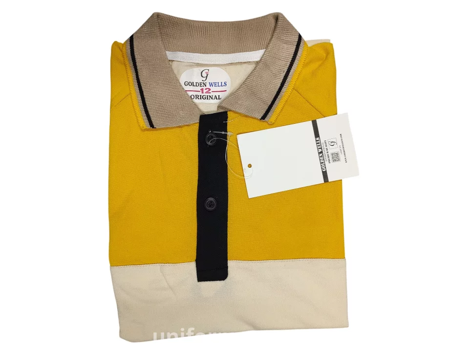 بولو تي شيرت نصف كم للاطفال يونيفورم جي دبليو