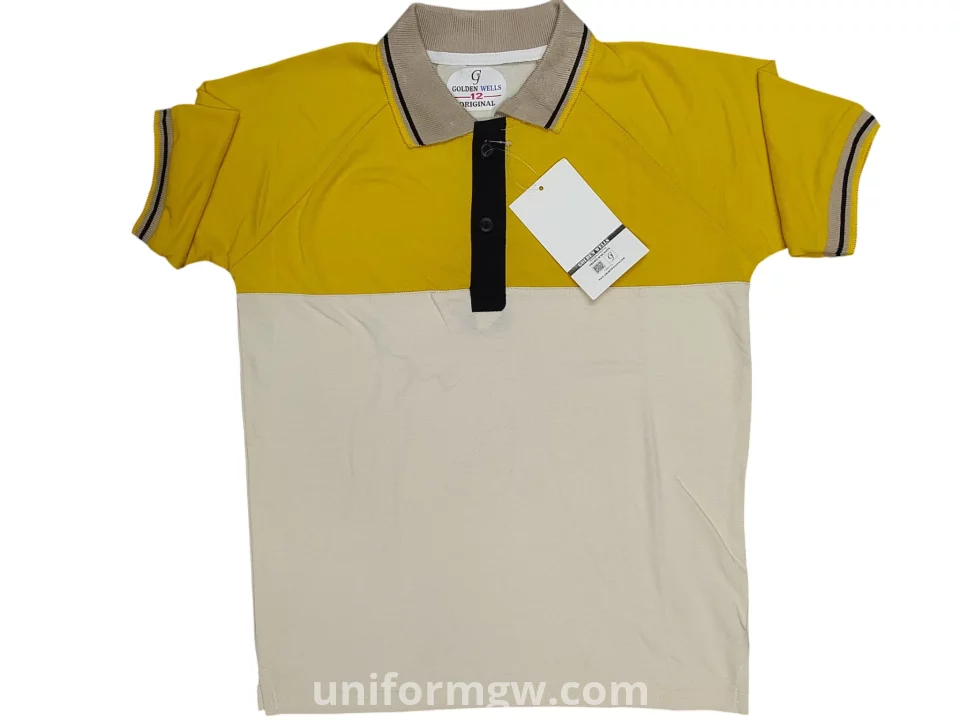 بولو تي شيرت نصف كم للاطفال يونيفورم جي دبليو