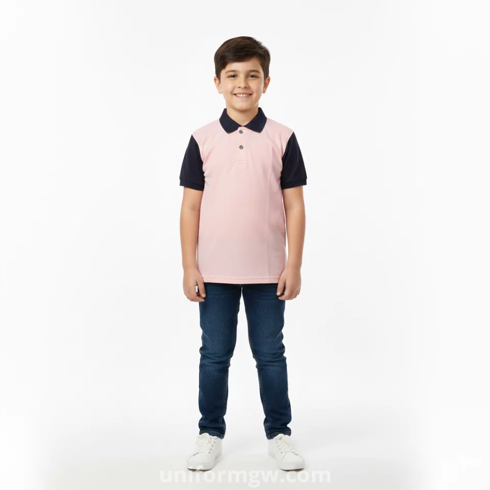 Polo T-shirt with half sleeves for children Uniform GW