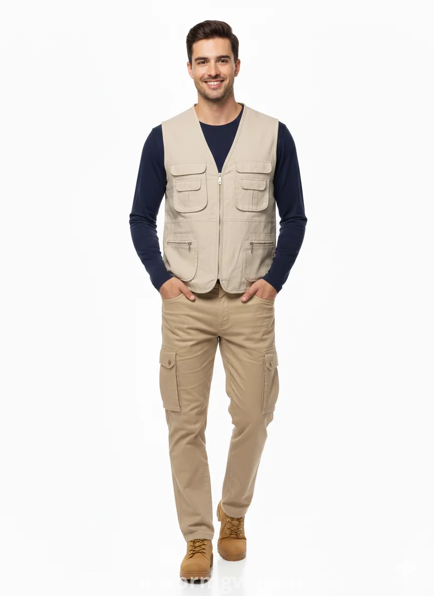 Multi-Pocket Heavyweight Gabardine Vest  Uniform GW