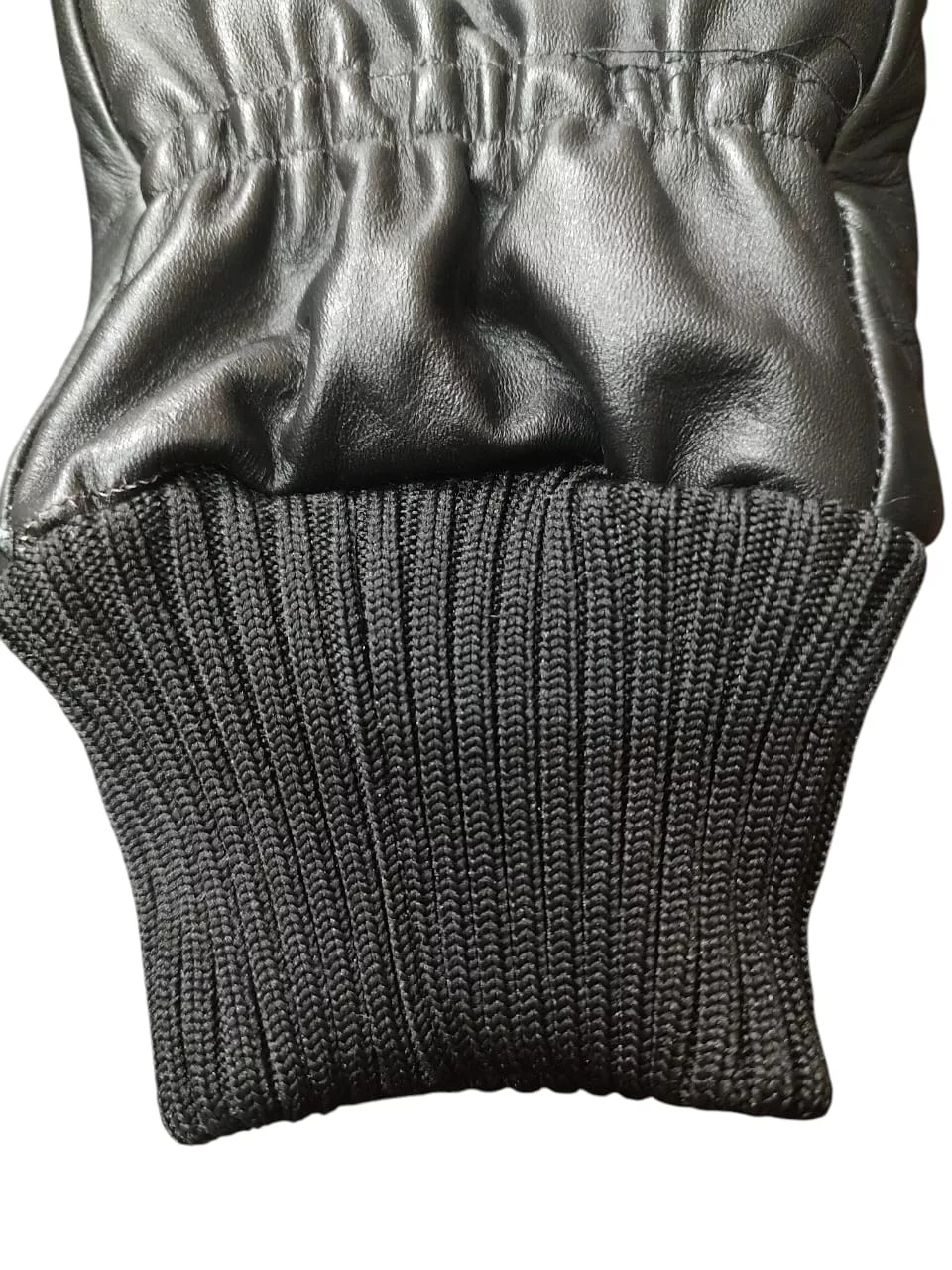 قفاز ضد المبردات مبطن بالفرو جلد طبيعي