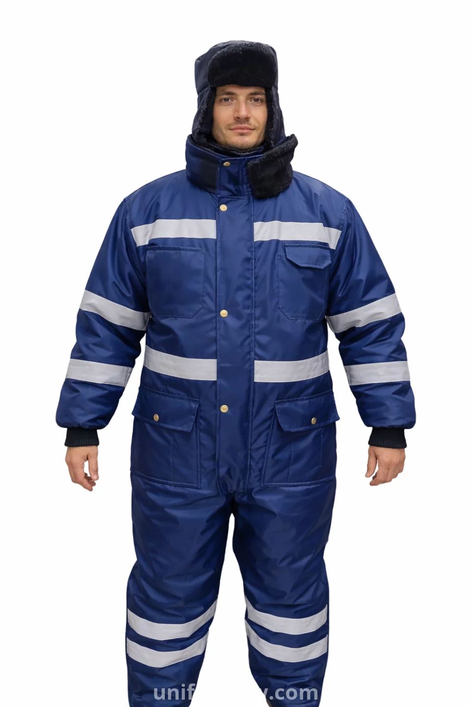 Freezer Jumpsuit With Reflective Stripes