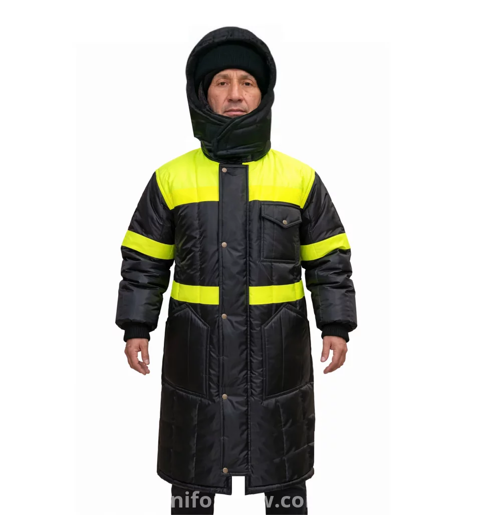 بالطو طويل حتي الركبة ضد التبريد لمستوداعات التجميد