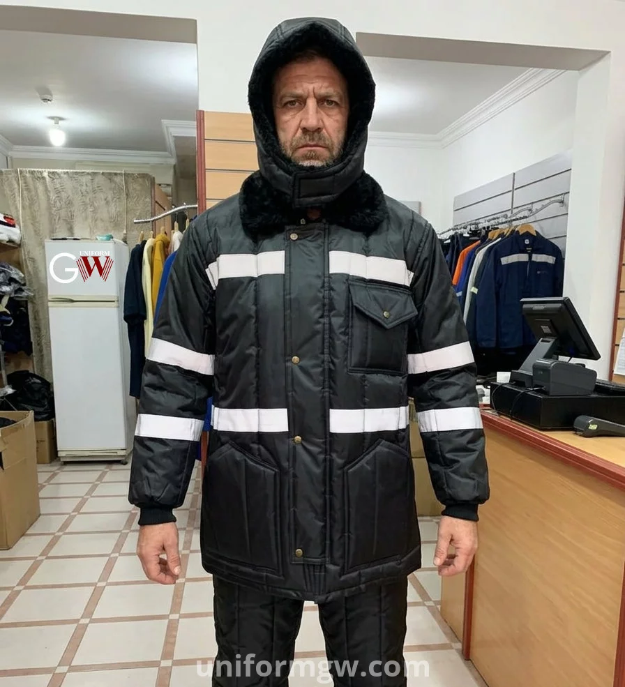 Anti-cooling jacket for cold storage warehouses