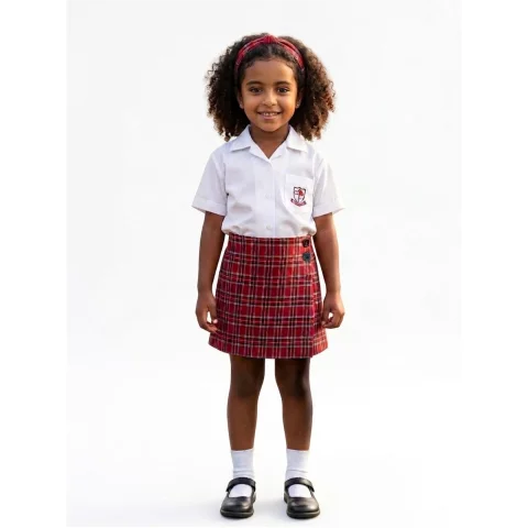 Girls' Summer Skort with Elastic Waist