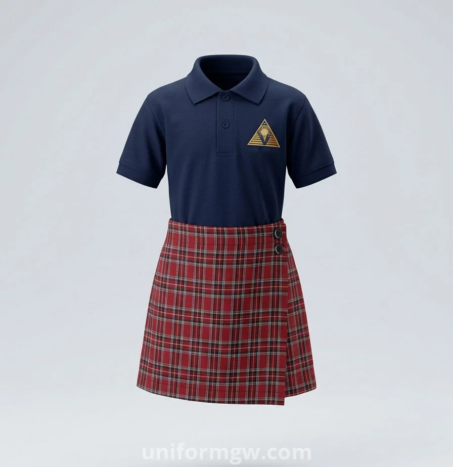 Girls' Summer Skort with Elastic Waist