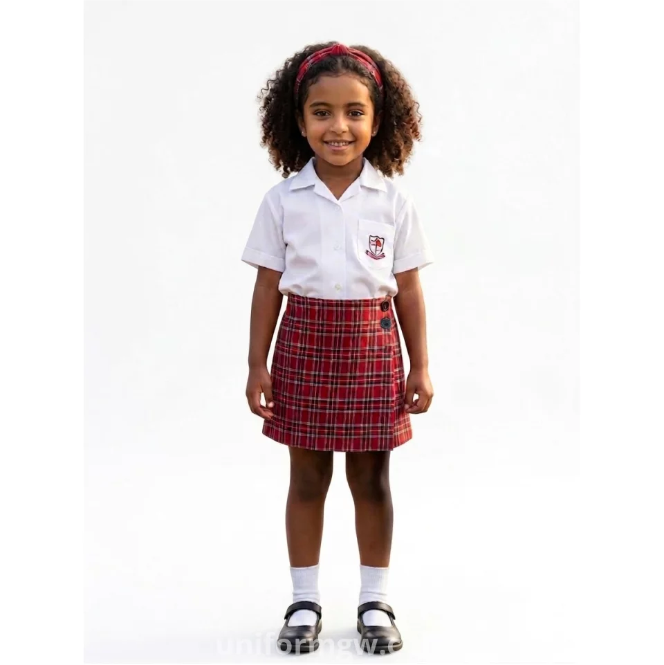 Girls' Summer Skort with Elastic Waist